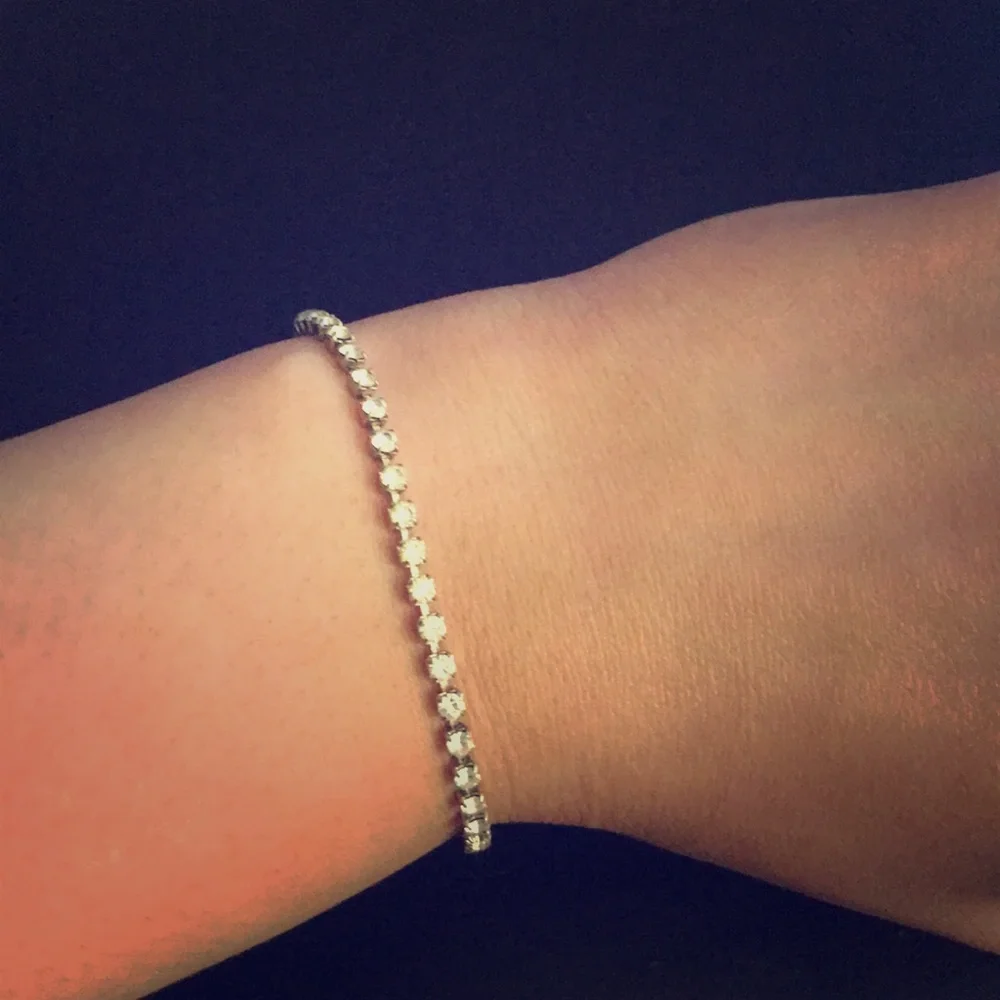 Cubic zirconia‎ tennis bracelet